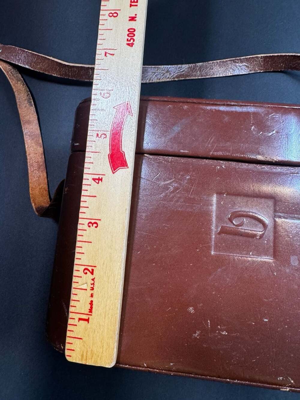 Vintage Omnica Deluxe Brown Leather Hard-Shell Camera Carrying Case - Picture 3 of 7